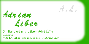 adrian liber business card